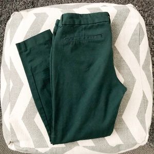 Green Pixie Mid-Rise Ankle Pants